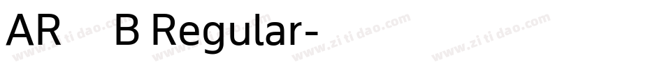 ARＰＯＰ４B Regular字体转换